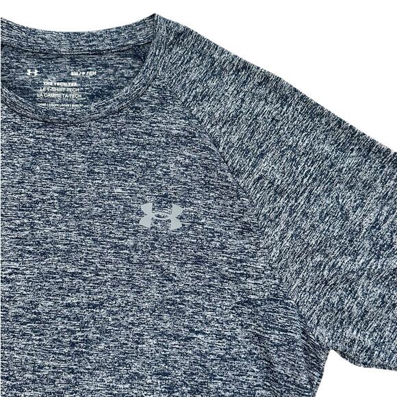 UNDER ARMOUR Men's Tech Tee Navy Small NWOT - Picture 2 of 4